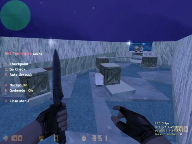 Скриншот  Скачать deathrun_jinglebells для CS 1.6: разметка, тактика за терр и спец-режим для т-игроков