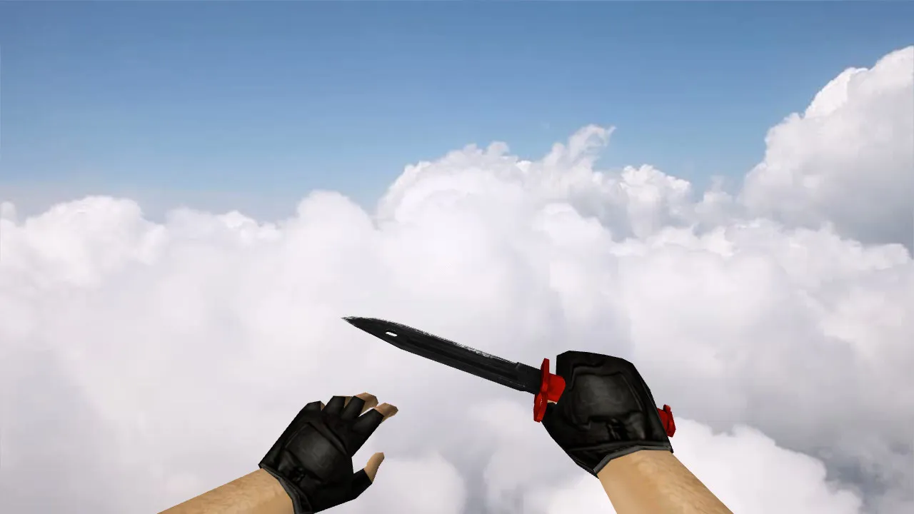 Скриншот Модель ножа v_ Bayonet Nitro + p_ и w_ для CS 1.6: звуки, анимация осмотра, текстуры