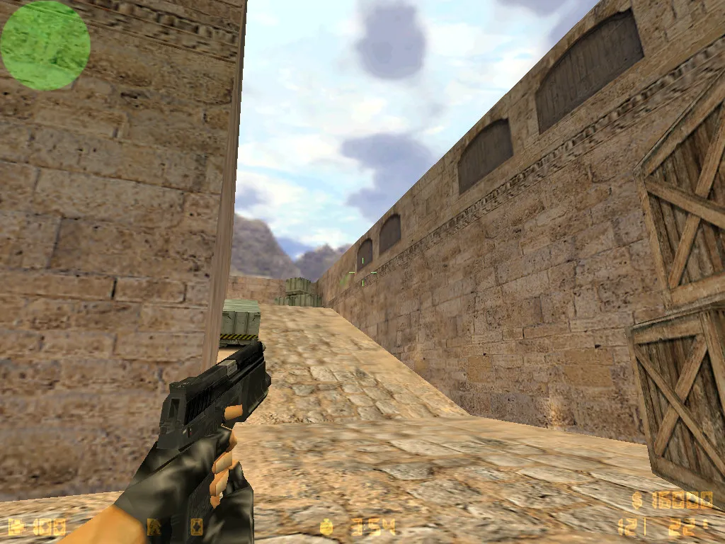 Скриншот  Карта de_dustkabul для CS 1.6: баланс сторон, точки, маршруты, bot .nav и оптимизация