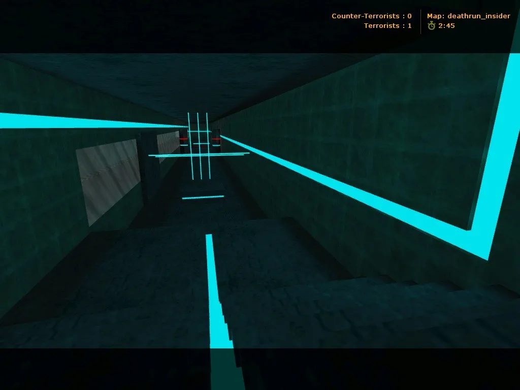 Скриншот  deathrun_insider карта для CS 1.6: ловушки, раунды, точки, .nav и оптимизация для стабильной игры