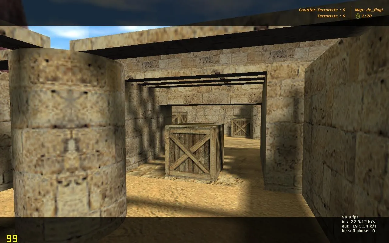 Скриншот  Карта de_flogi для CS 1.6: тактики за CT и T, установка, .nav, оптимизация wpoly/epoly