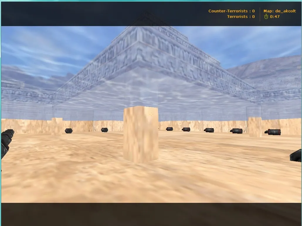 Скриншот Карта de_akcolt для CS 1.6: точки, тактика за CT/T, оптимизация wpoly/epoly и .nav для ботов