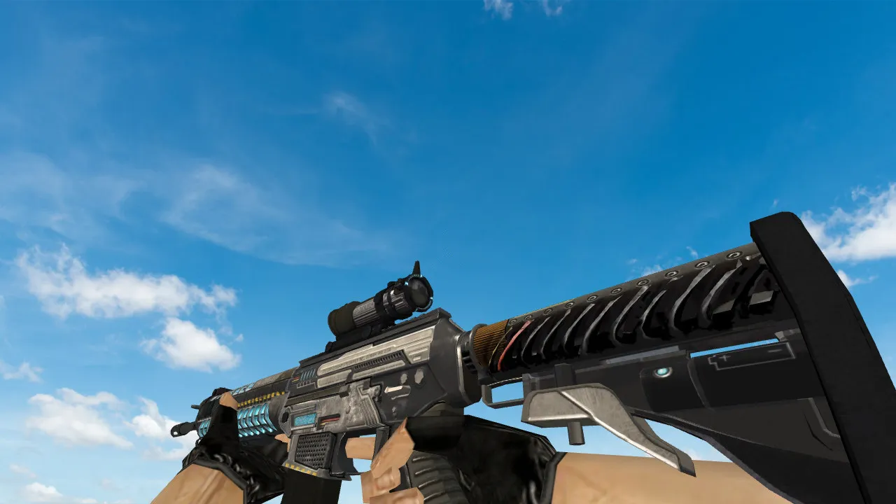 Скриншот Модель «SG 553 Gauss Rifle» для CS 1.6 - Качество и Уникальность