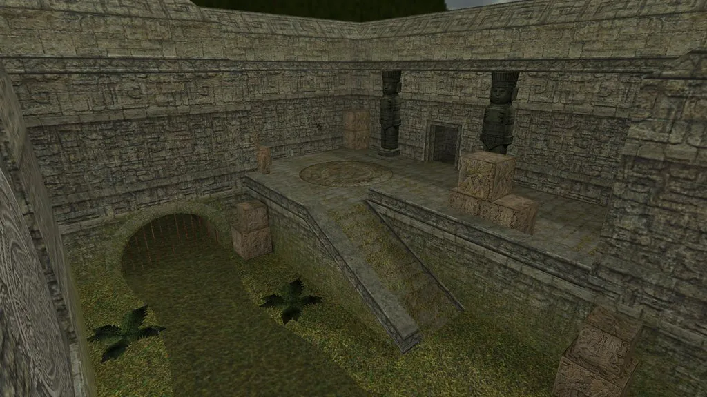 Скриншот  de_aztecs_gold карта для CS 1.6: тактики за Т и КТ, точки, бот-нав и оптимизация wpoly/epoly