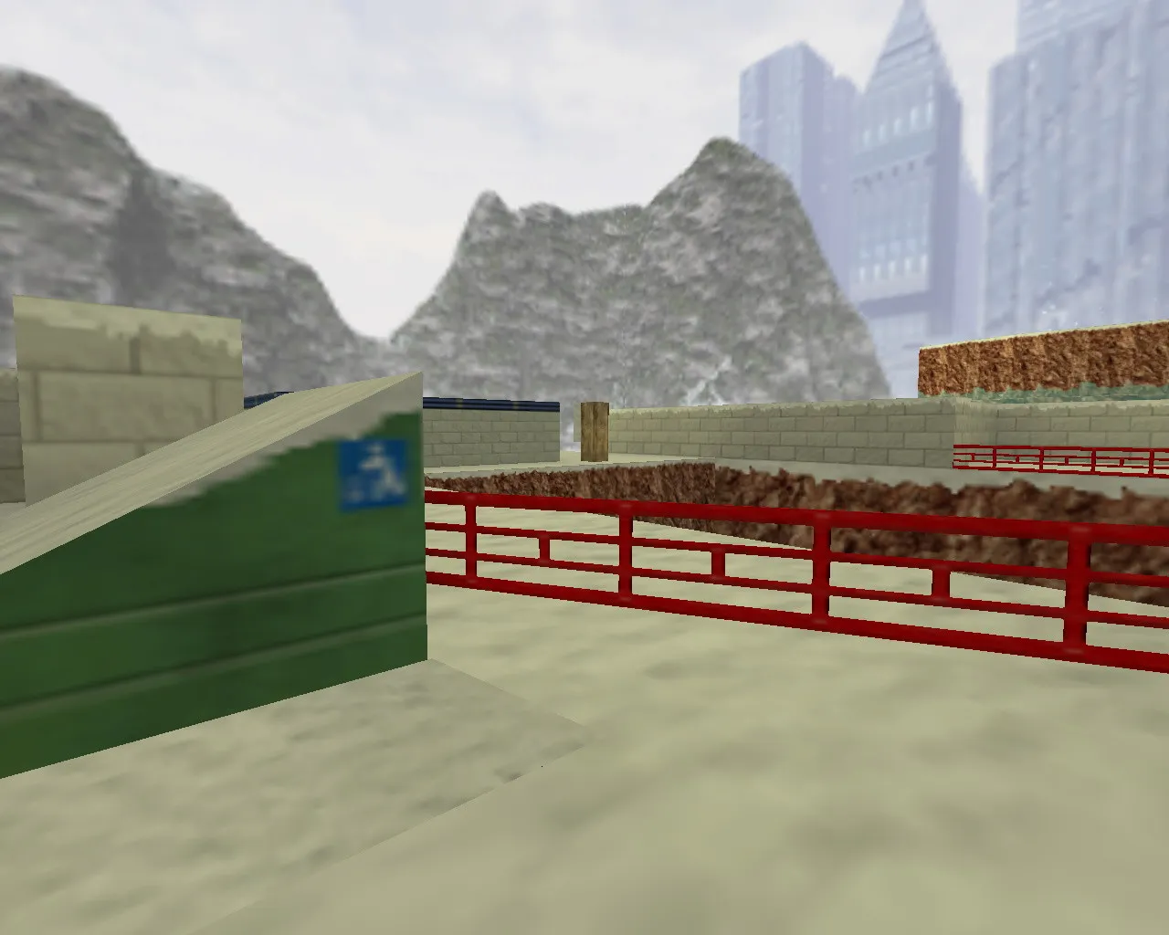 Скриншот  Карта de_snowtown для CS 1.6: Тактический анализ и особенности