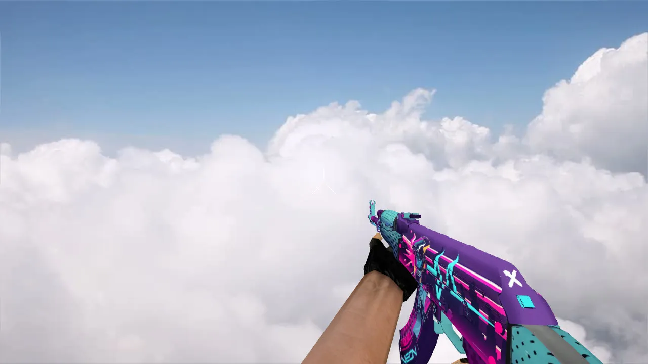 Скриншот Модель «AK-47 Neon Rider» для CS 1.6 | Уникальный стиль и качество