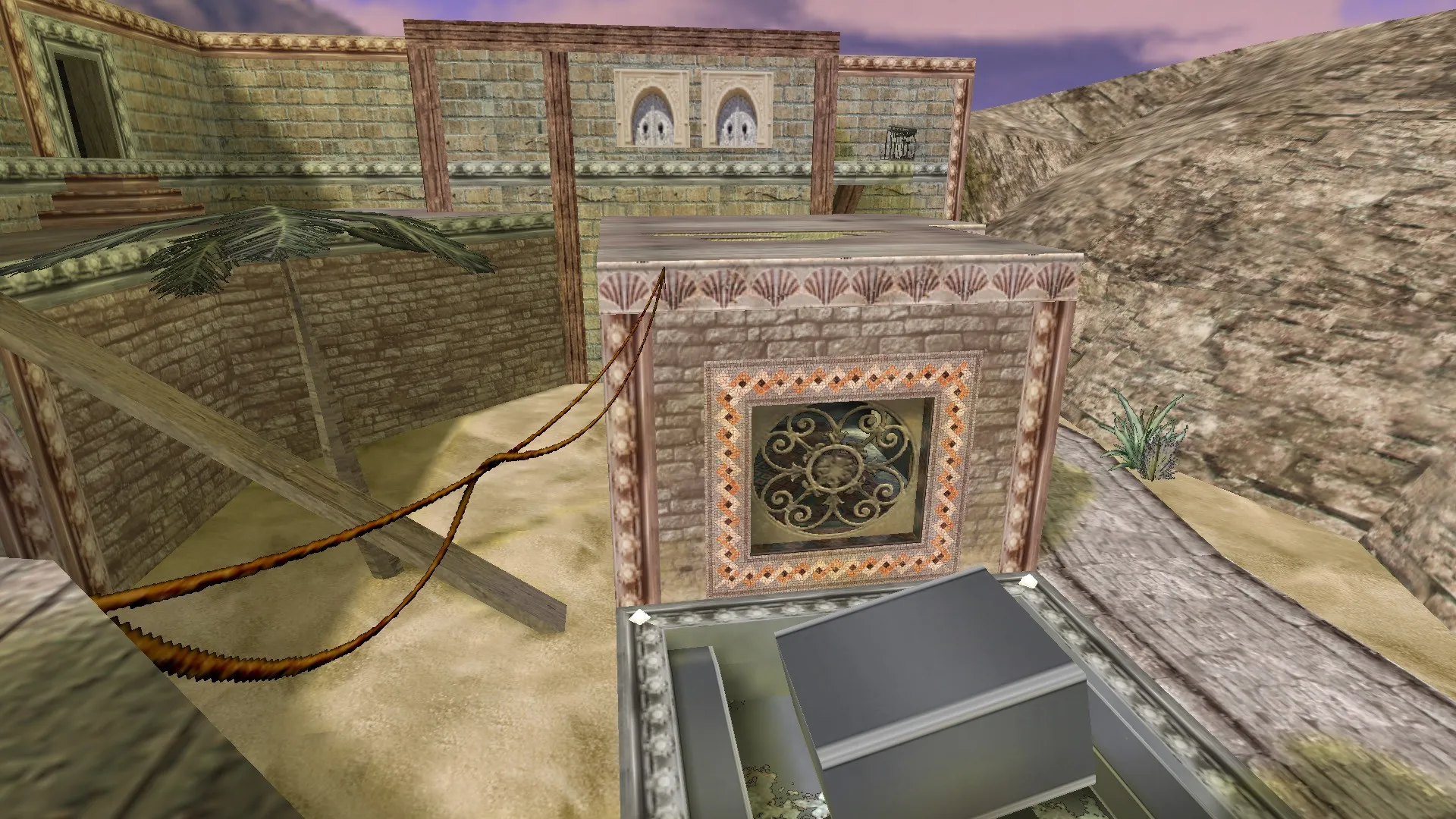 Скриншот  Карта de_sahara для CS 1.6: Тактика и особенности