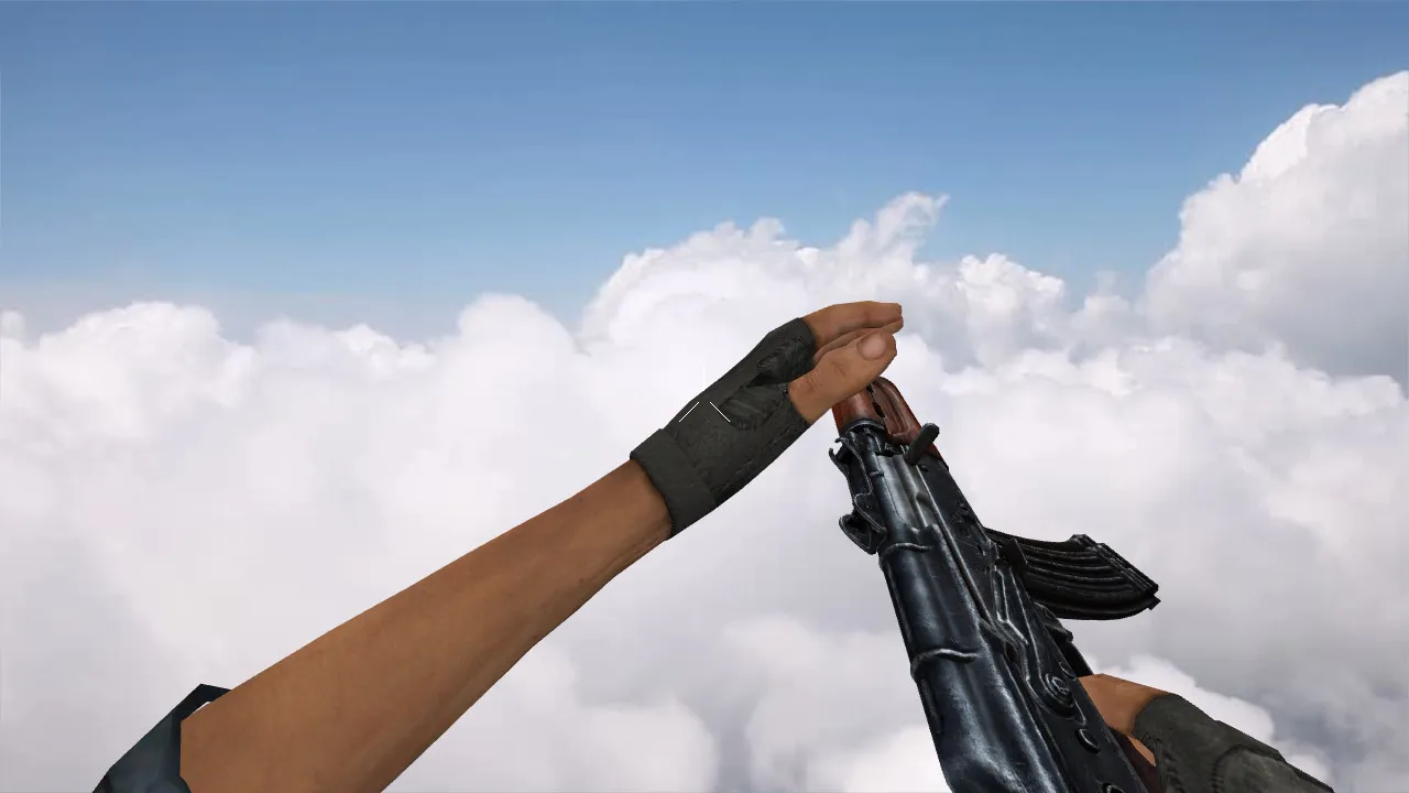 Скриншот Модель «АКС-74У» v_ p_ w_ для CS 1.6: звуки, анимация осмотра и качество текстур