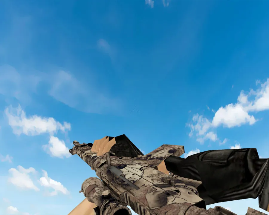 Скриншот Скин SG 553 | Белизна (Bleached) для CS 1.6