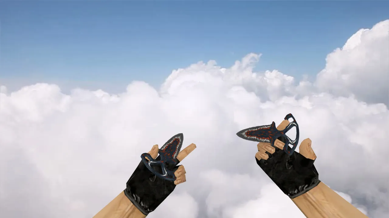 Скриншот Модель ножа «Shadow Daggers Abnormal» для CS 1.6: v_, p_, w_ модели, звуки, анимация осмотра и текстуры