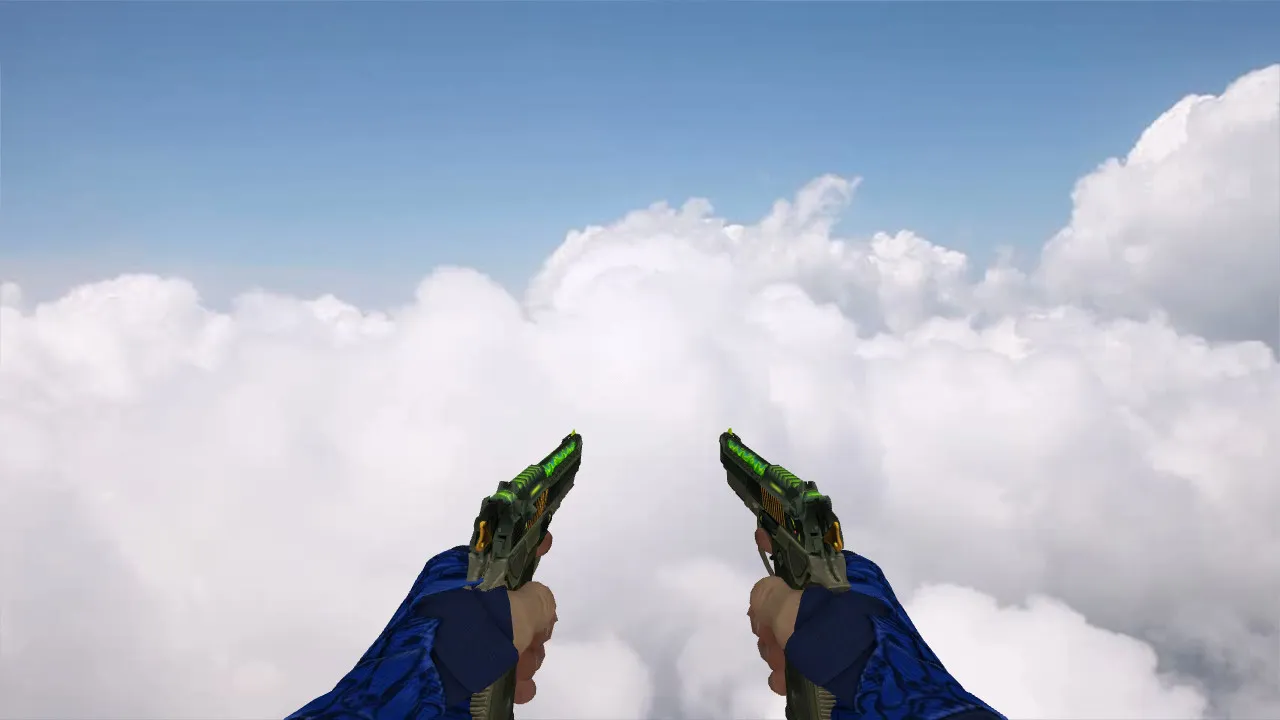 Скриншот  Пак моделей оружия «Hand Wraps Cobalt Skulls Pack» для CS 1.6: v_ p_ w_ модели, звуки, анимация осмотра и текстуры