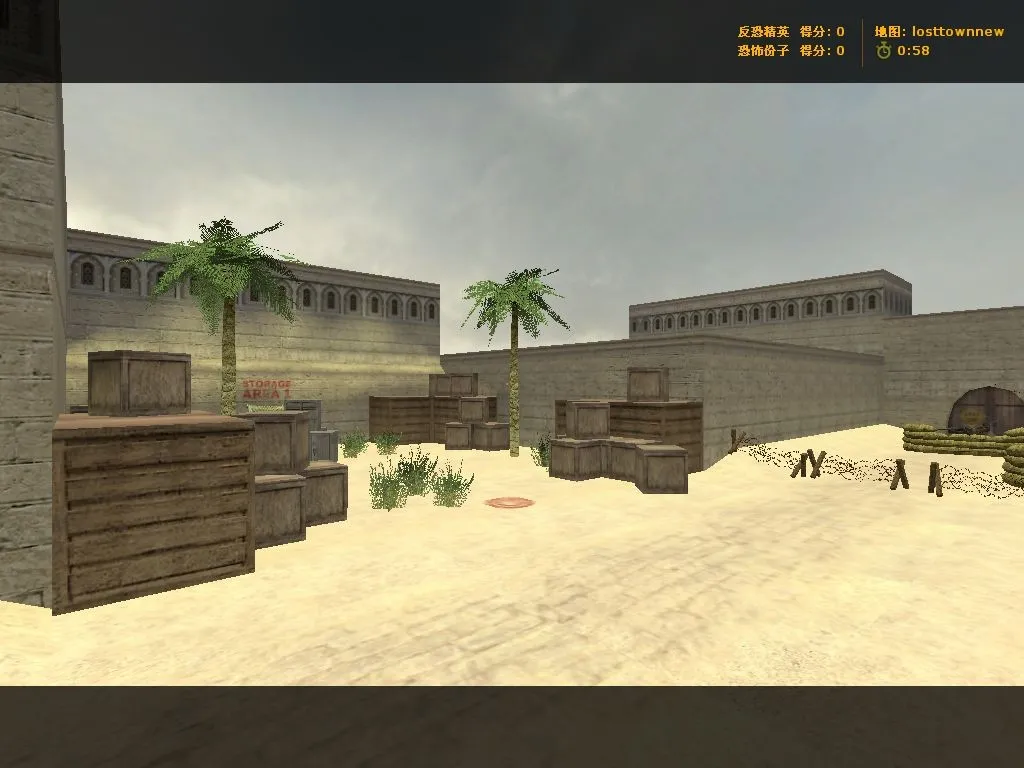 Скриншот  Карта losttownnew для Counter-Strike 1.6: тактика и особенности