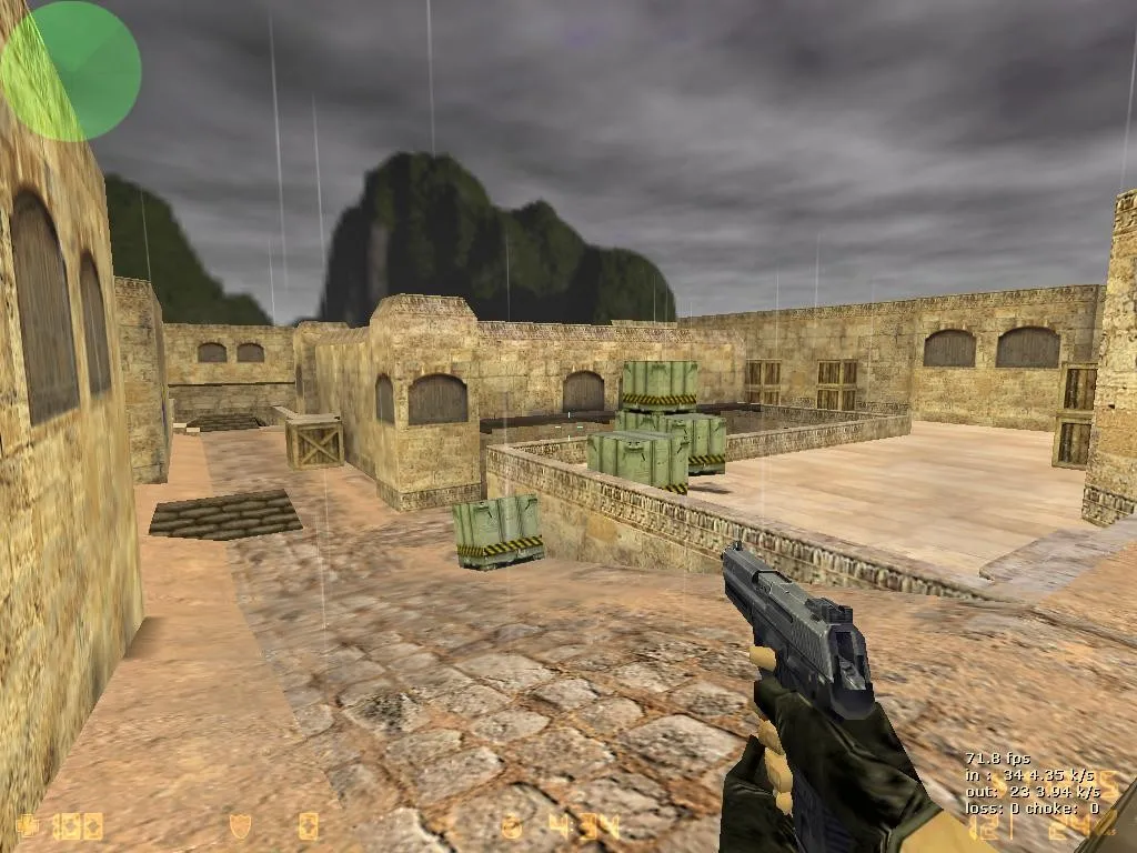 Скриншот  Карта de_dust2_bosna для CS 1.6: тактика, точки, .nav, оптимизация wpoly/epoly и настройки сервера