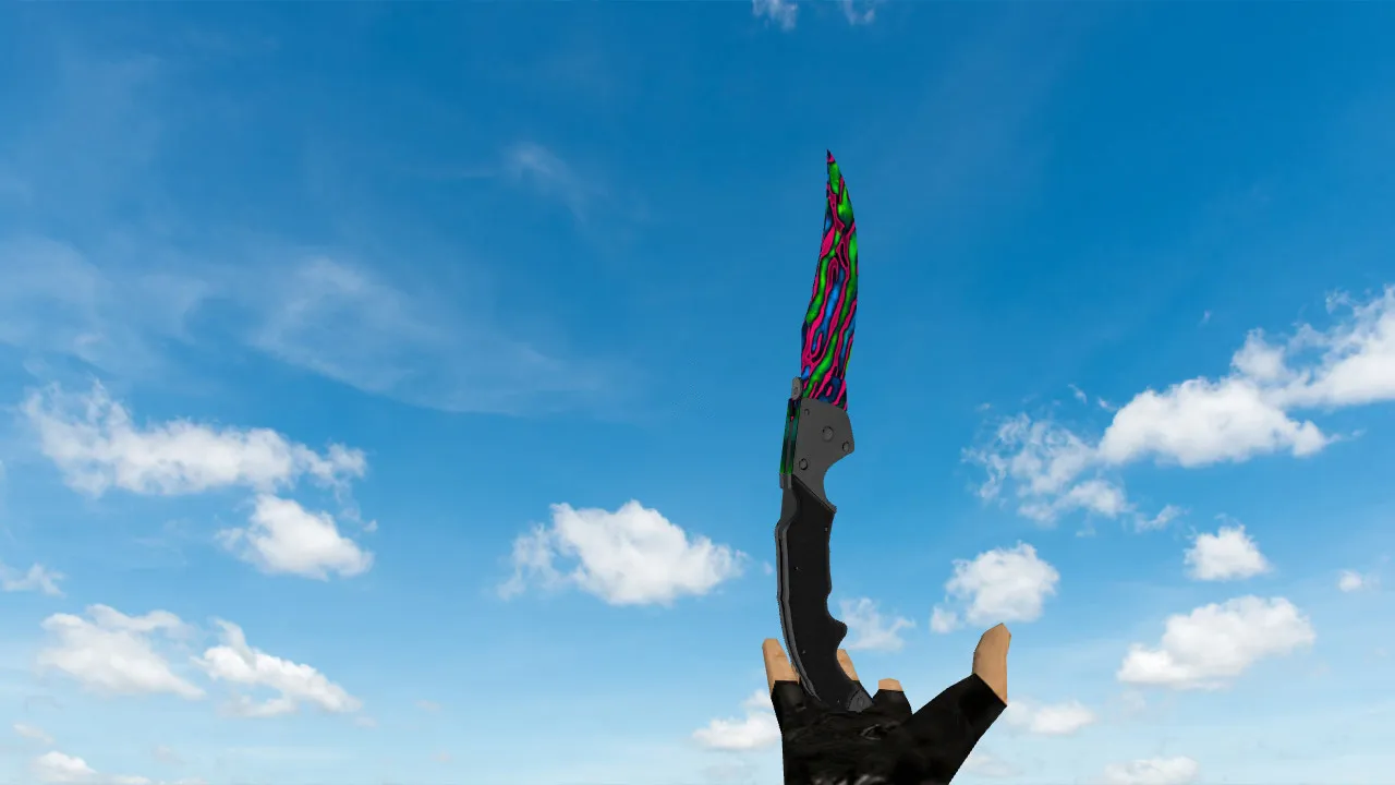 Скриншот Модель ножа «Фальшион Рыба-лев» v_ для CS 1.6: звуки, анимация осмотра, текстуры и качество в игре