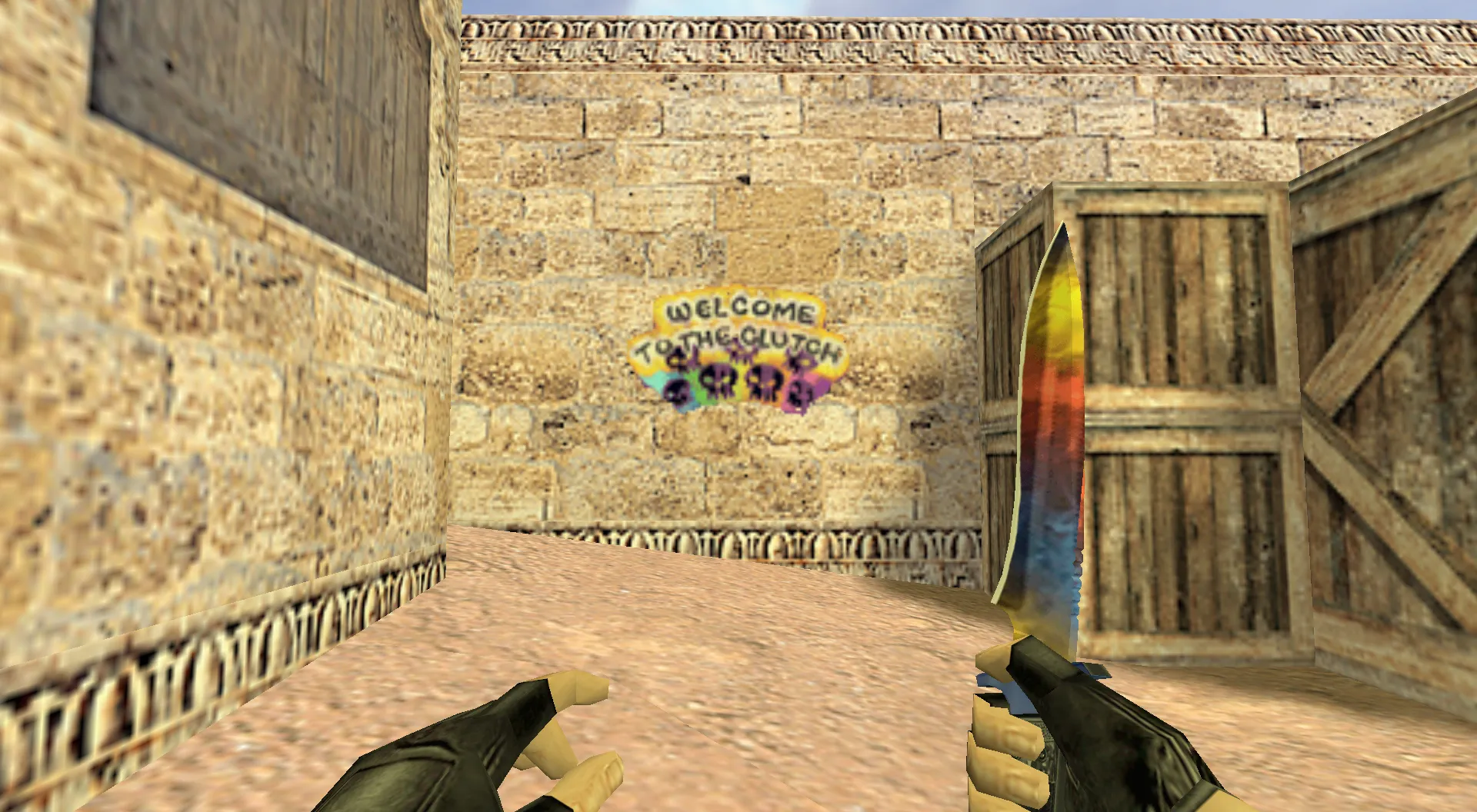 Скриншот Граффити «Желаю крепкой хватки» для CS 1.6 - скачать и установить