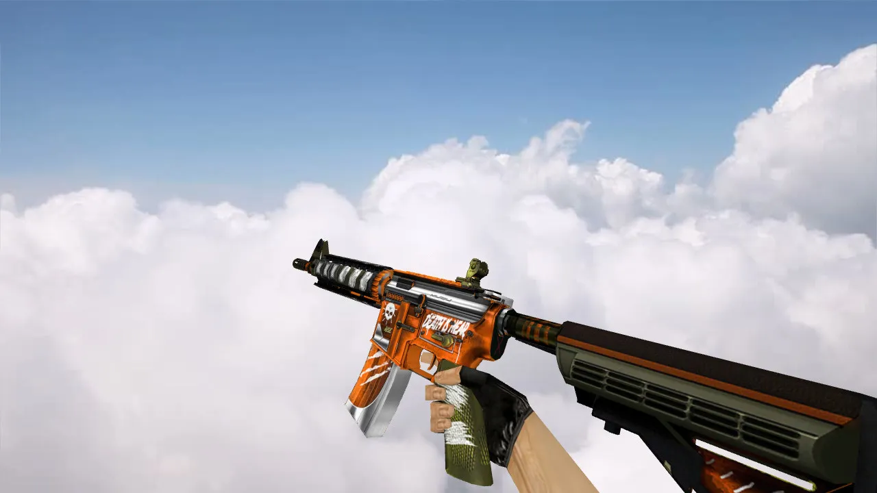 Скриншот М4А1: модель «M4A4 Survivor» для CS 1.6 — v_, p_, w_ модели, звук, анимация осмотра и текстуры