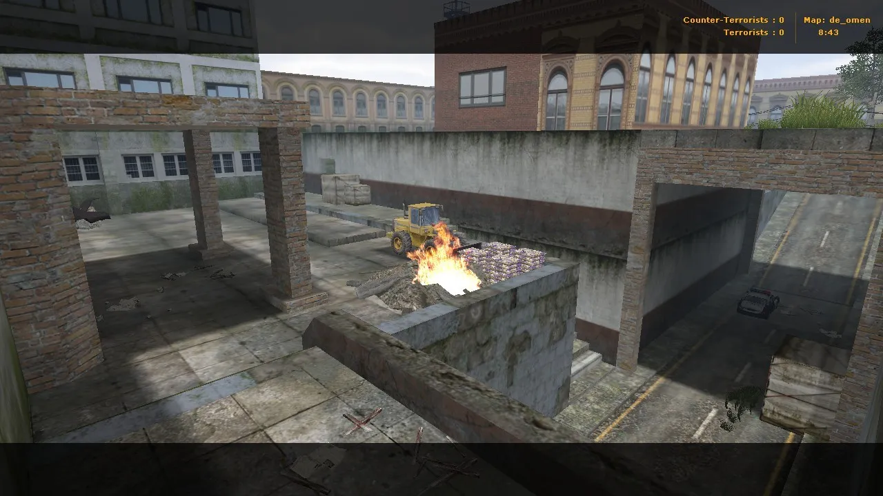 Скриншот  Карта de_omen для CS 1.6 - Оптимизация и Тактика
