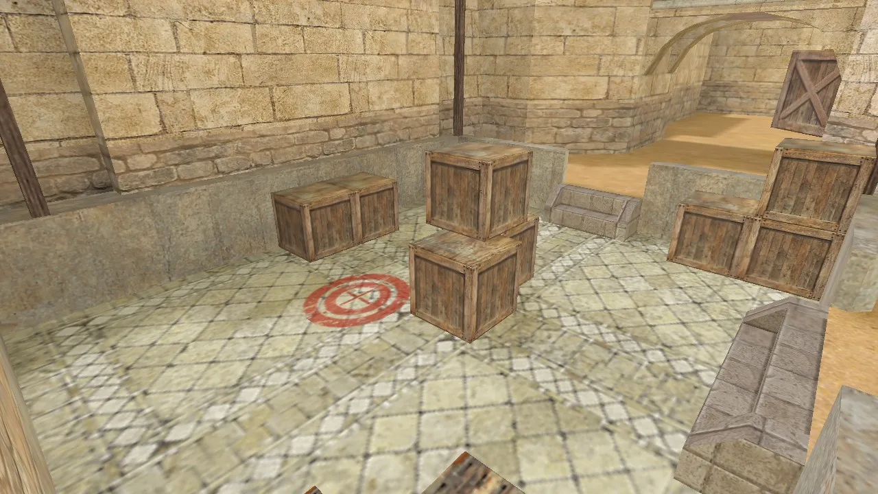 Скриншот  Карта «de_hostile_clan» для CS 1.6 - Тактический обзор и особенности