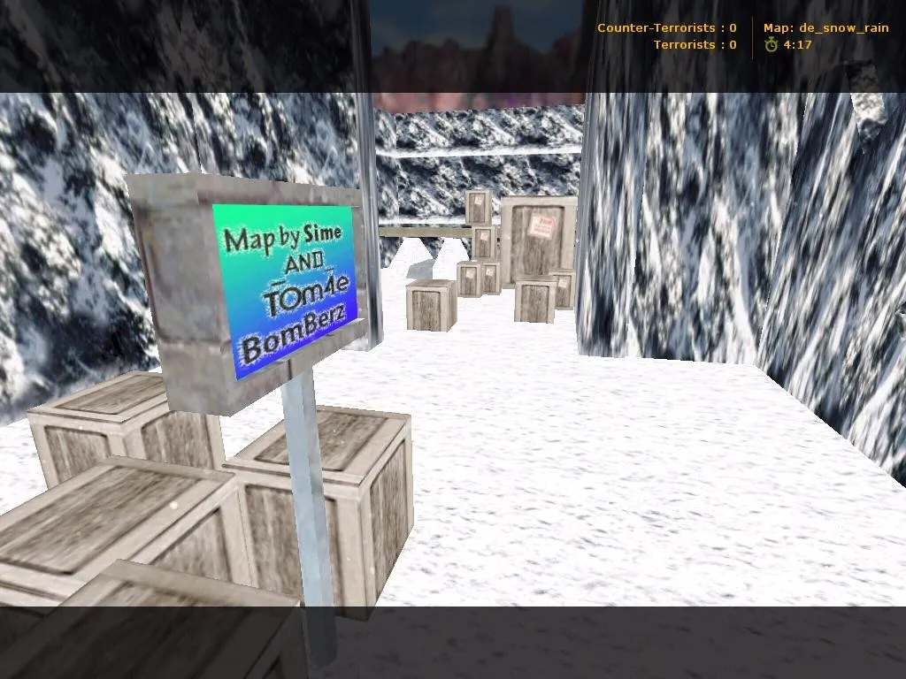 Скриншот  Карта de_snow_rain для CS 1.6 - подробное описание и особенности
