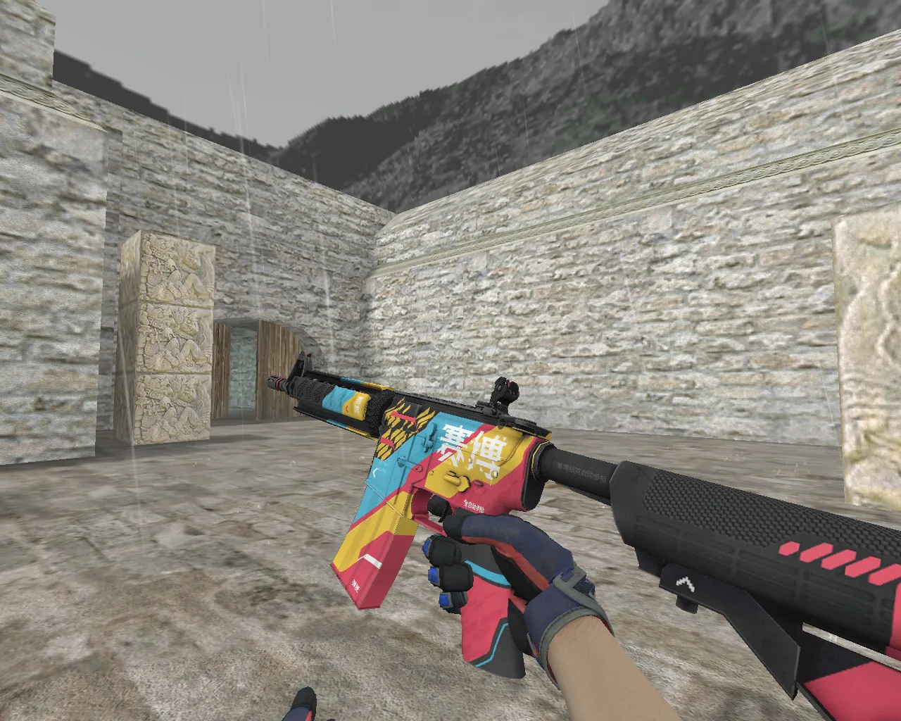 Скриншот М4А4 «Кибербезопасность» Cyber Security для CS 1.6: v_/p_/w_ модели, звук, анимация осмотра