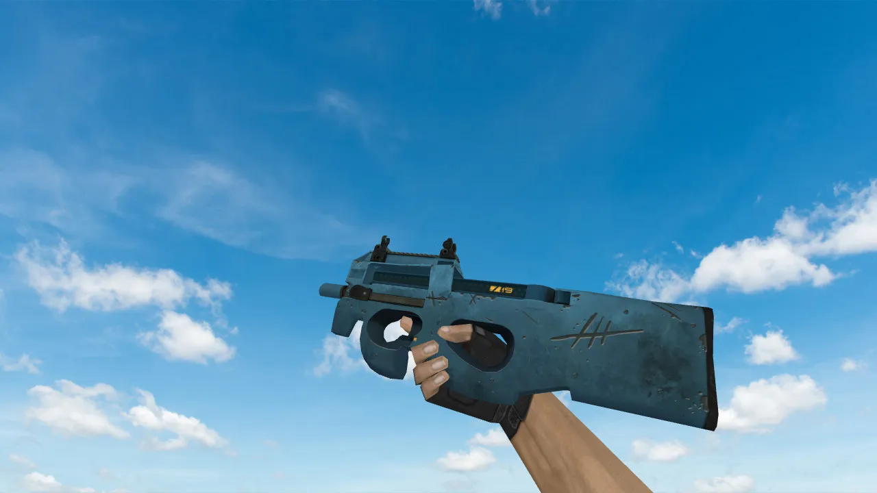 Скриншот Модель P90 «Пришелец» для CS 1.6 - Уникальный Скин