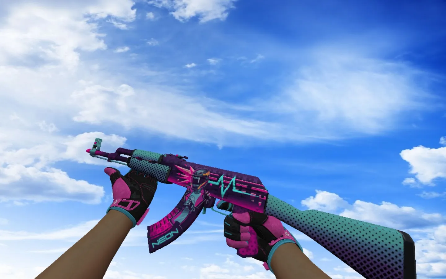 Скриншот Пак «Спортивные перчатки Порок» для CS 1.6: v_ p_ w_ модели, розовый сет, ножи и перчатки, звуки и анимации осмотра