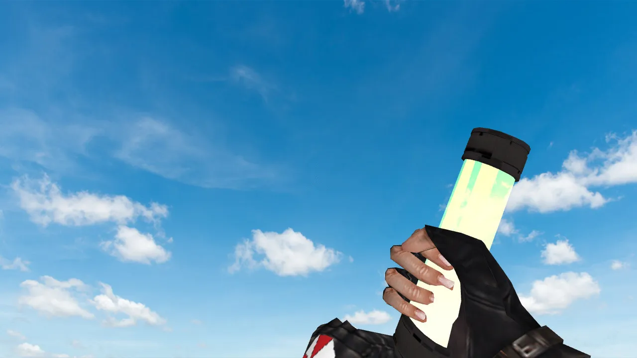 Скриншот  Модель гранаты «Umbrella Antidote Grenade» v_ для CS 1.6: звуки, анимация осмотра и качественные текстуры