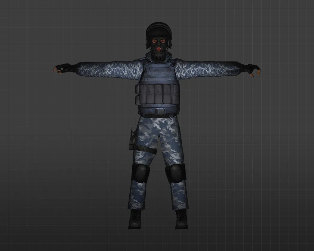 Скриншот Модель «ОМОН» для CS 1.6 - Реальные Игроки с Уникальным Стилем