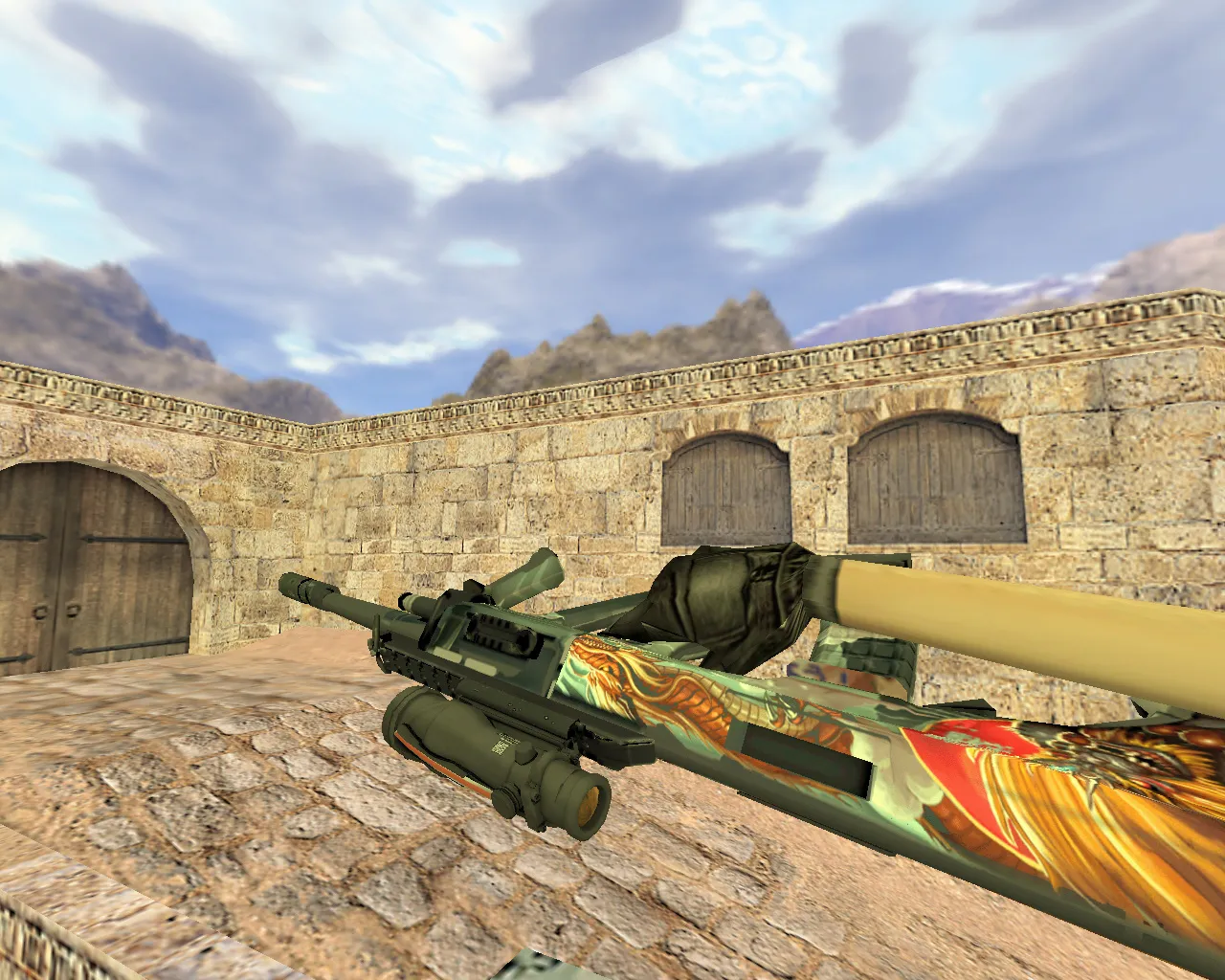 Скриншот Модель «AUG Большая обезьяна» для CS 1.6 – Идеальный выбор для геймеров