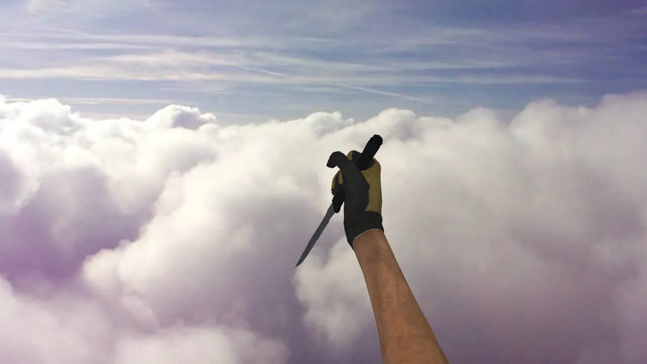 Скриншот Модель «SOG Knife» для CS 1.6: нож v_model p_model w_model, звуки, анимация осмотра и качество текстур