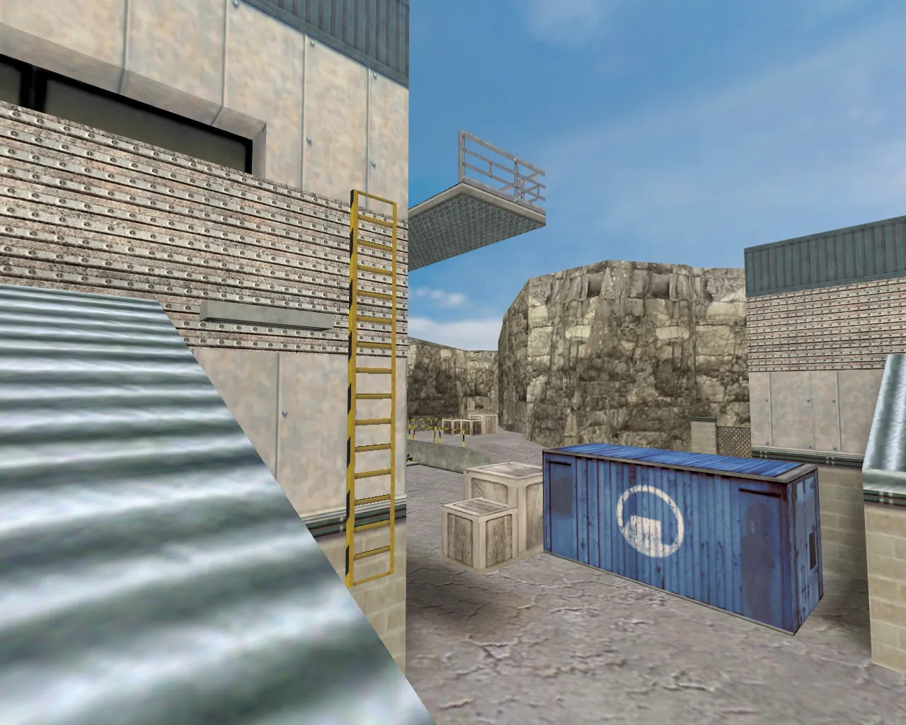 Скриншот  Карта de_nuke_next для CS 1.6: стратегии и оптимизация