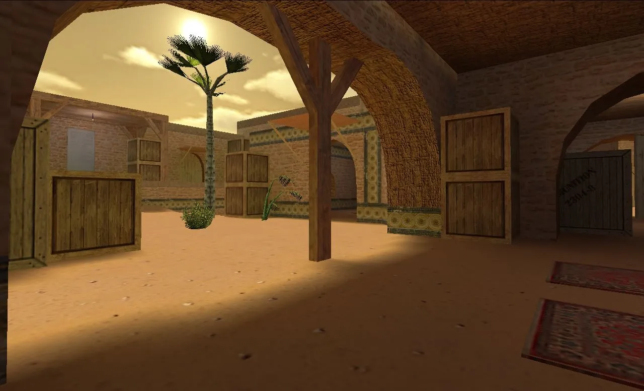 Скриншот  de_dust2_2013_final карта для CS 1.6: баланс сторон, точки под респ, .nav и оптимизация