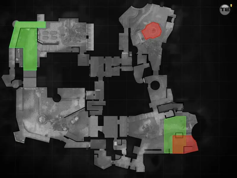 Скриншот  Карта «css_cbble» для CS 1.6: баланс сторон, точки, .nav для ботов, оптимизация wpoly/epoly