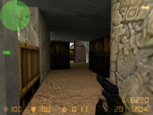 Скриншот  de_dust3_mini для CS 1.6: мини-карта для бодрых раундов, точки, маршруты, .nav и оптимизация