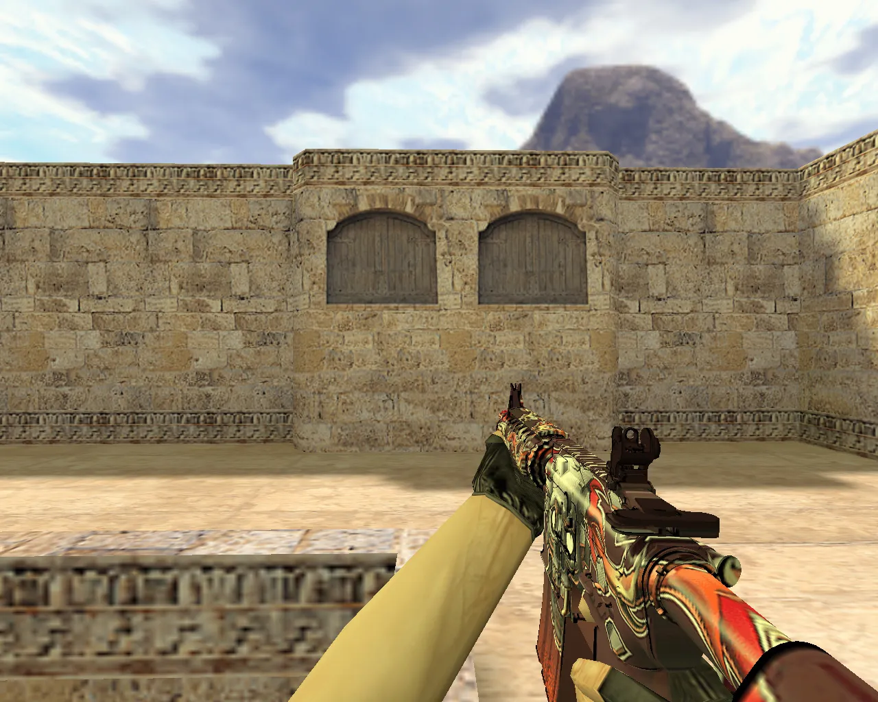 Скриншот Модель M4A4 «Убийство подтверждено» v_ и p_ для CS 1.6: звуки, анимация осмотра и текстуры