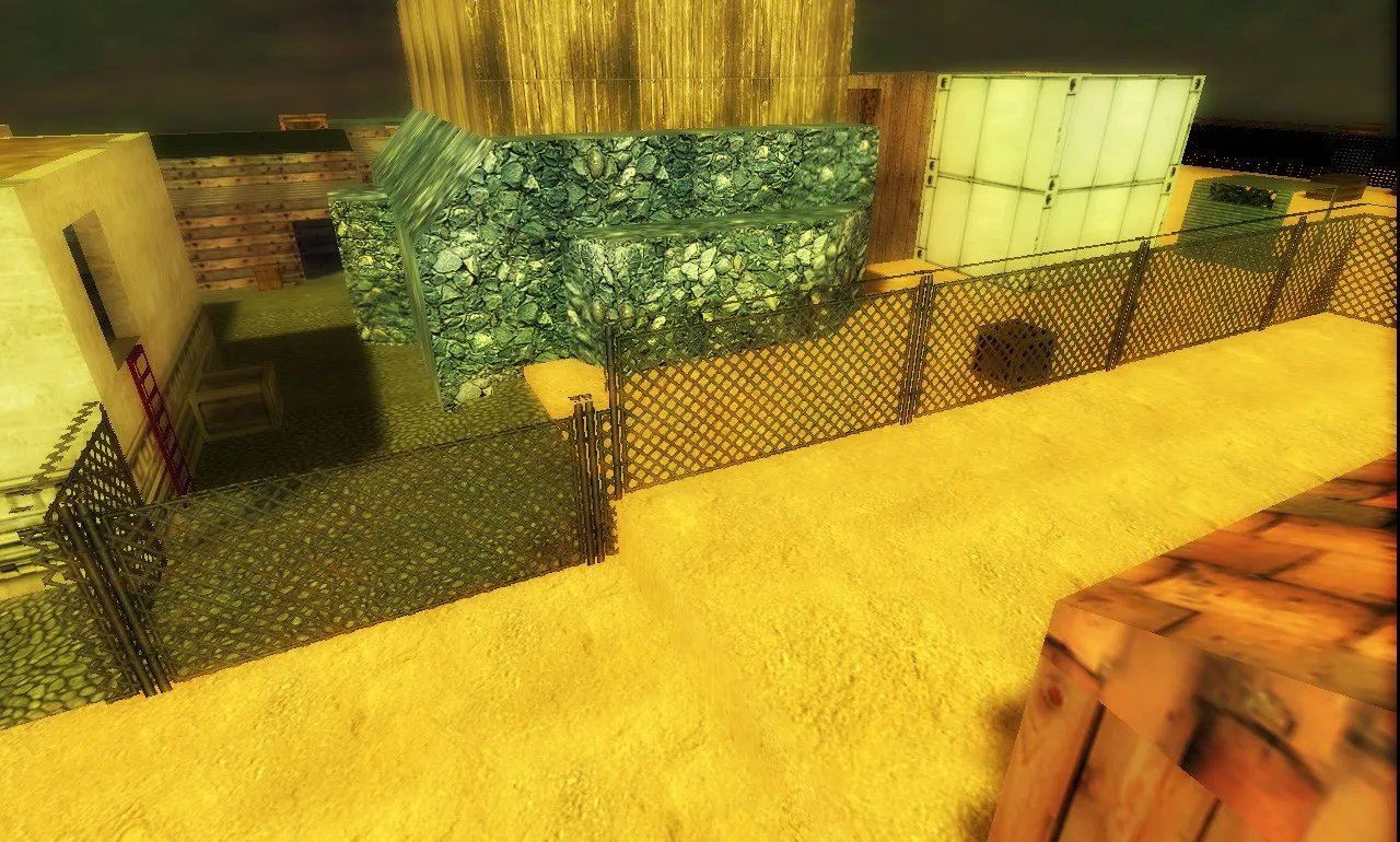 Скриншот  de_firingrange для CS 1.6: тактика, точки, .nav для ботов и оптимизация карты