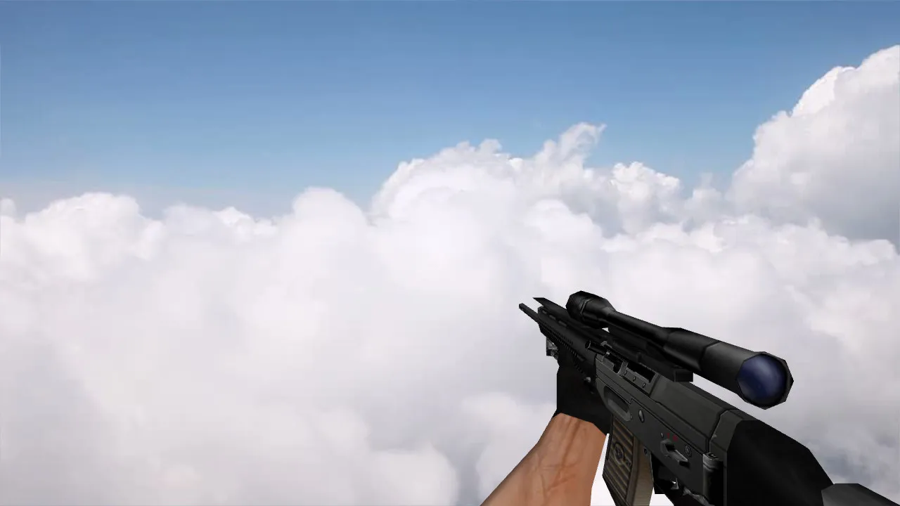 Скриншот  HD пак моделей оружия для CS 1.6: v_ п_, w_ модели, звуки, анимация осмотра и качество текстур