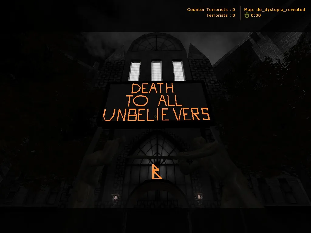 Скриншот de_dystopia_revisited для CS 1.6: точки, маршруты, .nav и оптимизация карты
