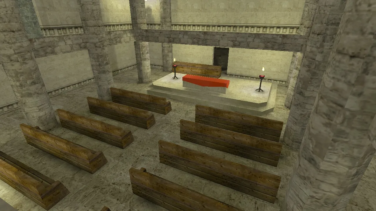 Скриншот de_17b_castle_v1 — DE карта для CS 1.6: тактика сторон, точки, .nav и оптимизация