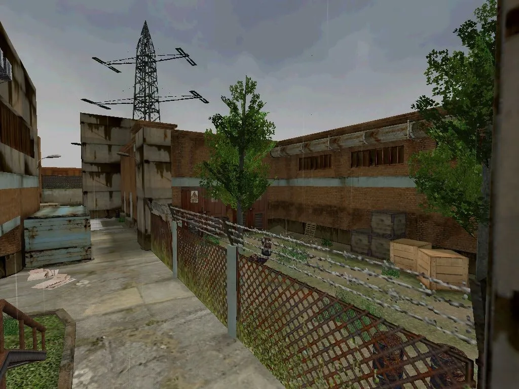 Скриншот  Карта de_rain для CS 1.6 - Тактические возможности и баланс сторон