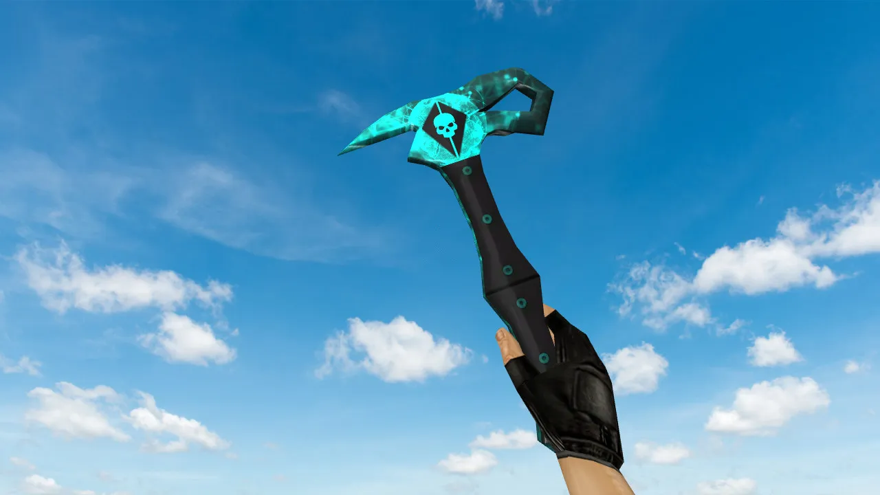 Скриншот Модель «Blackhawk Axe» для CS 1.6: v_, p_, w_ нож, звуки, анимация осмотра и качество текстур