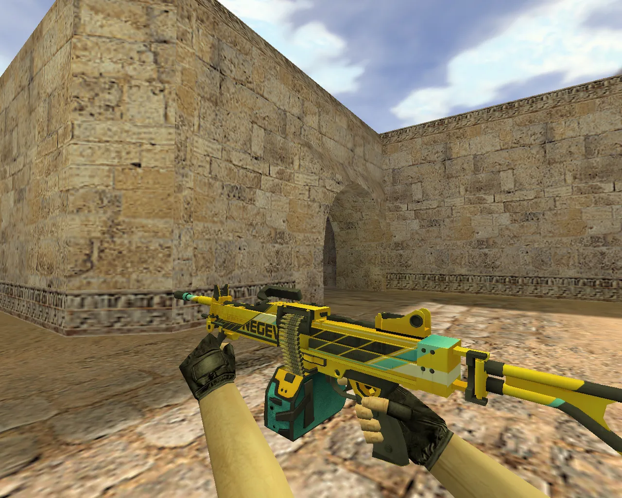 Скриншот Модель «Negev Погрузчик» для CS 1.6 – Оружие с уникальным дизайном