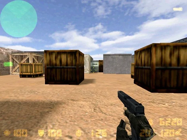 Скриншот de_dust3_mini для CS 1.6: мини-карта для бодрых раундов, точки, маршруты, .nav и оптимизация