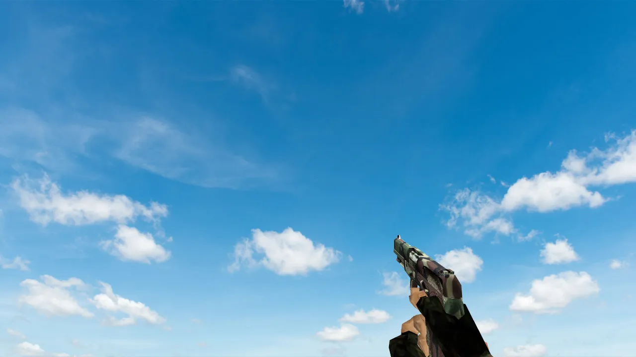 Скриншот  Пак моделей оружия «Полный пак камуфляж оружия» для CS 1.6: v_, p_, w_ модели, звуки, анимация осмотра