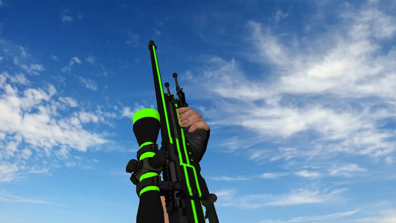 Скриншот Модель AWP «Зеленая линия» для CS 1.6 - Скачать и Установить