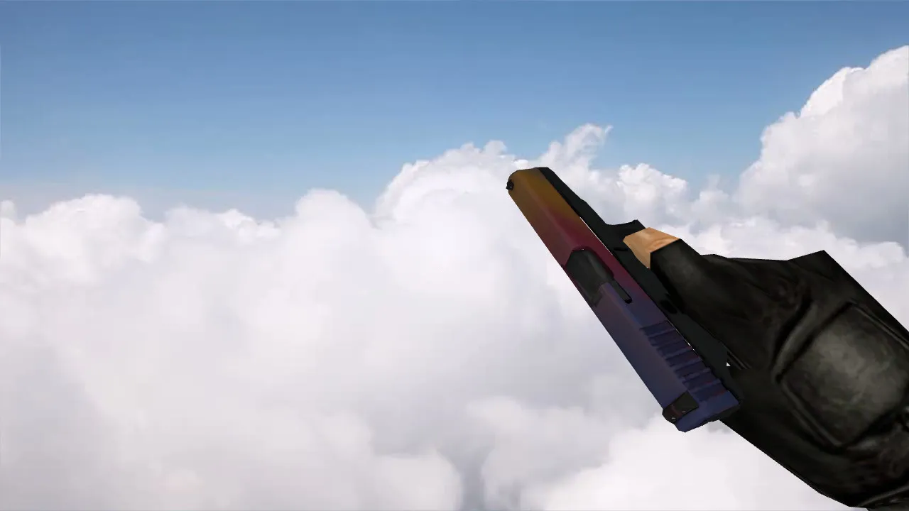 Скриншот Модель Glock «Градиент» с наклейками для CS 1.6 - Непревзойденный стиль