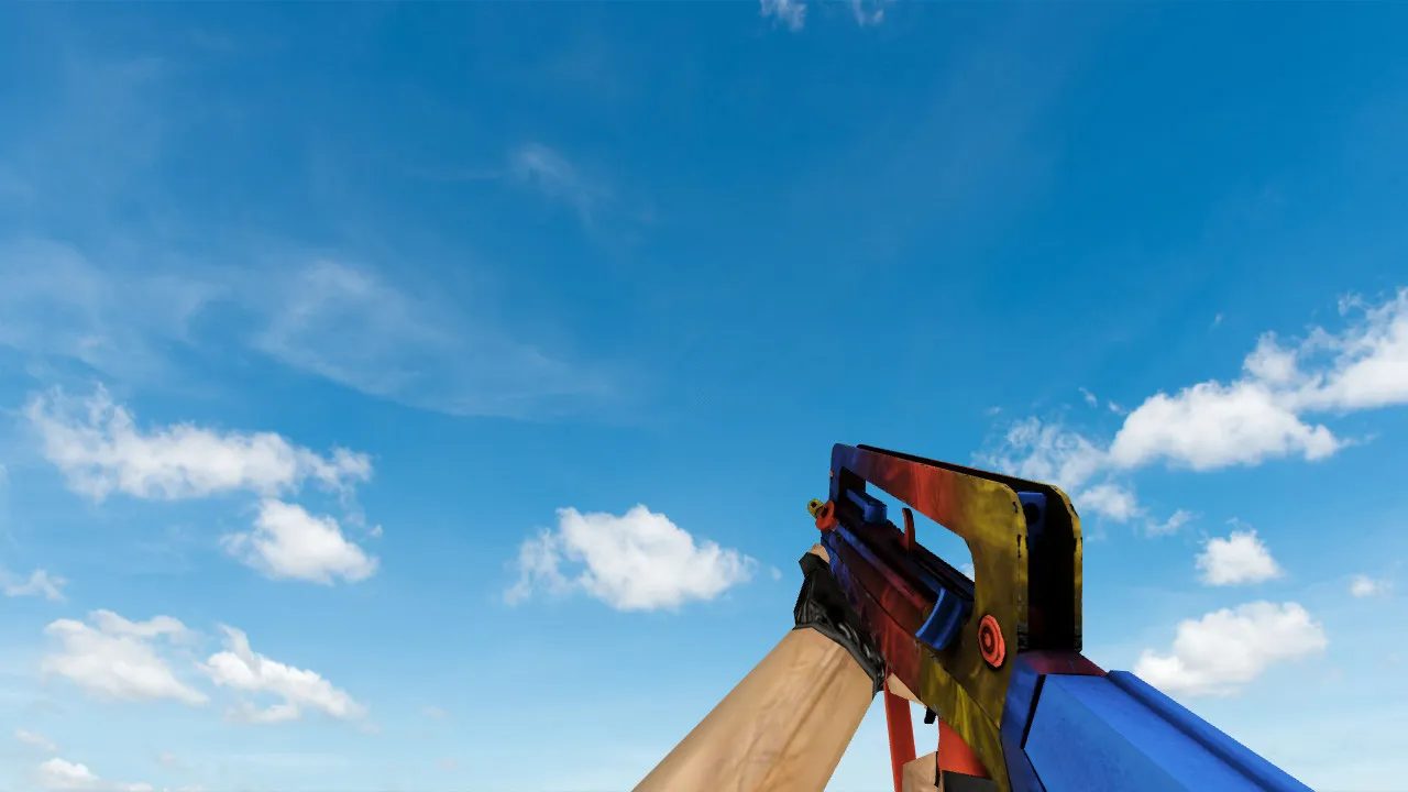 Скриншот Модель Famas 'Мраморный градиент' для CS 1.6 - Качественные текстуры и анимация