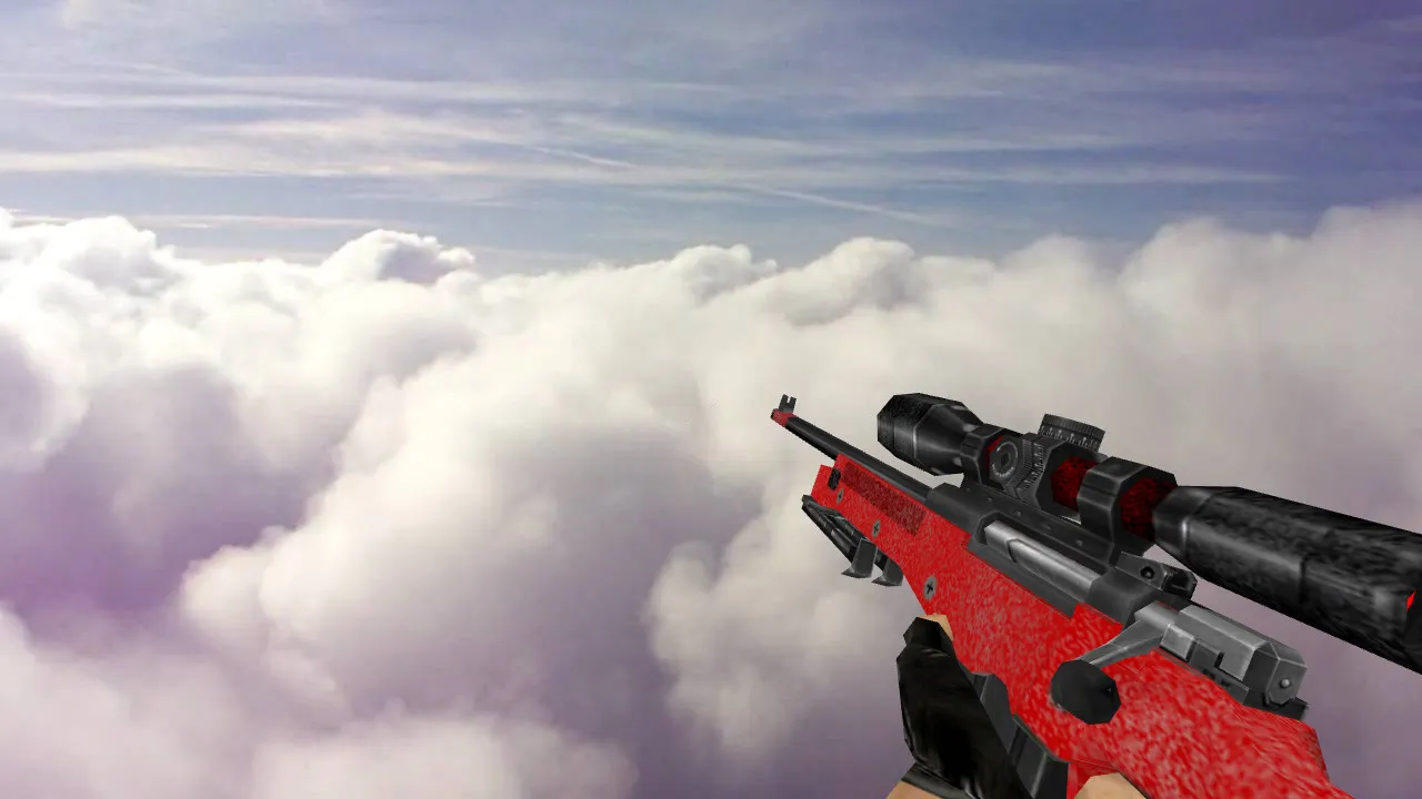 Скриншот Модель «Default AWP Red» для CS 1.6 - Оружие новой эпохи