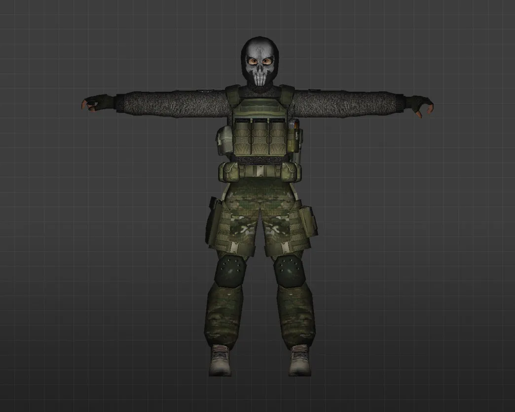 Скриншот Модель «Карательный отряд» для CS 1.6 - Оптимизация для игроков