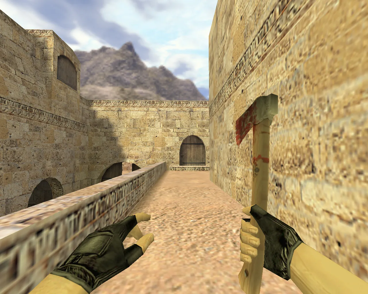 Скриншот Модель «Кровавый топор» для CS 1.6: v_ p_ w_ модели, звуки и анимация осмотра